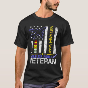 USA:s Luft Force Vietnam Veteranska militärveteran T Shirt