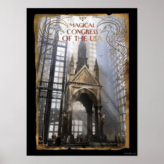 USA:s Magiska kongress Poster (Framsidan)