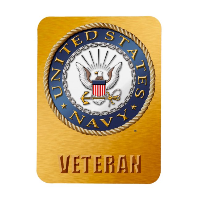 USA:s marina veteran Flexible Photo Magnet (Vertikal)
