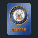 USA:s marina veteran Flexible Photo Magnet<br><div class="desc">Visa pridet i USA:s flotta. Designad av en veteran.</div>