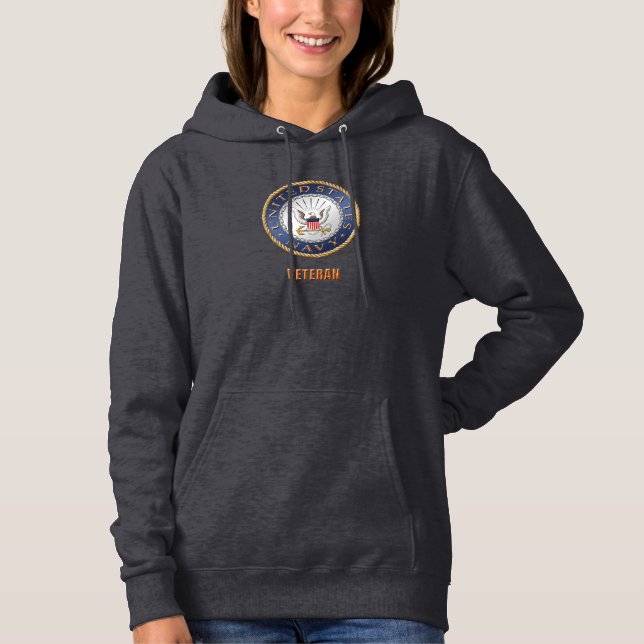 USA:s marininspektion Veteran Hoodie Tee (Framsida)