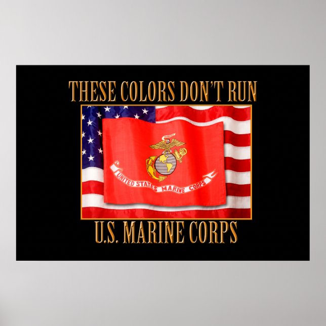 USA:s marinkår Poster (Framsidan)