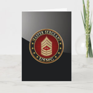 USA:s marinsoldater: Master Sergeant (USMC MSgt) [ Kort