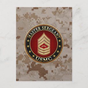 USA:s marinsoldater: Master Sergeant (USMC MSgt) [ Vykort