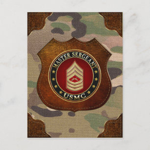 USA:s marinsoldater: Master Sergeant (USMC MSgt) [ Vykort