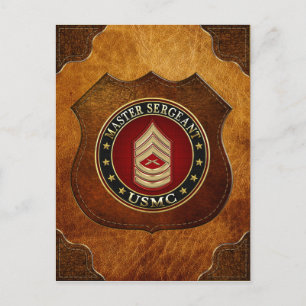 USA:s marinsoldater: Master Sergeant (USMC MSgt) [ Vykort