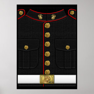 USA:s marinsoldater: USMC Dress Uniform [3D] Poster