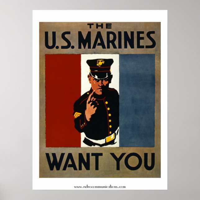 USA:s marinsoldater vill ha dig Poster (Framsidan)