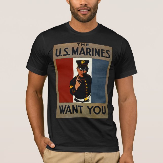 USA:s marinsoldater vill ha dig Tee Shirt (Framsida)