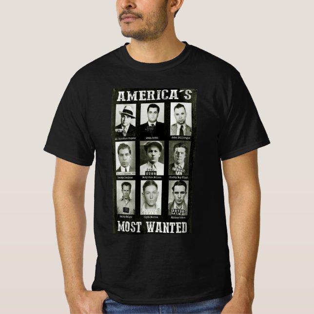 USA:s mest önskade konstform T Shirt (Framsida)