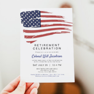 USA:s militära Flagga Pension Inbjudningar