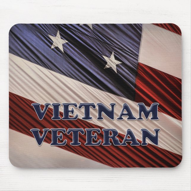 USA:s militära patriotiska Flagga Vietnam Veteran Musmatta (Framsidan)