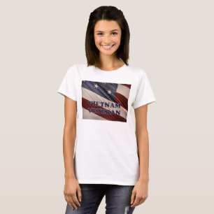 USA:s militära patriotiska Flagga Vietnam Veteran Tee
