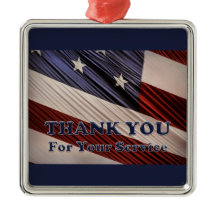 USA:s militära veteraner Patriotic Flagga Tack