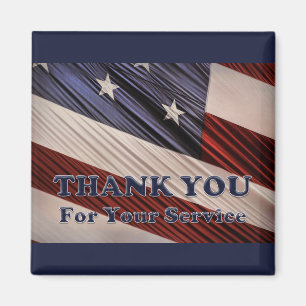 USA:s militära veteraner Patriotic Flagga Tack Magnet