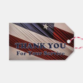 USA:s militära veteraner Patriotic Flagga Tack Presentetikett