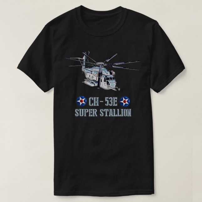 USA:s militärflygplan CH53E Superstallion Heavy He T Shirt (Design framsida)