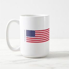 USA:s moderna amerikanska Flagga Stars Rand 4 juli Kaffemugg
