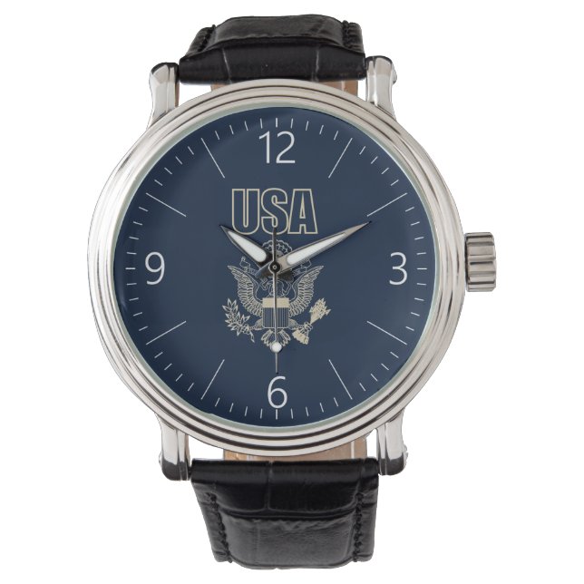 USA:s nationella emblem Armbandsur (Framsida)