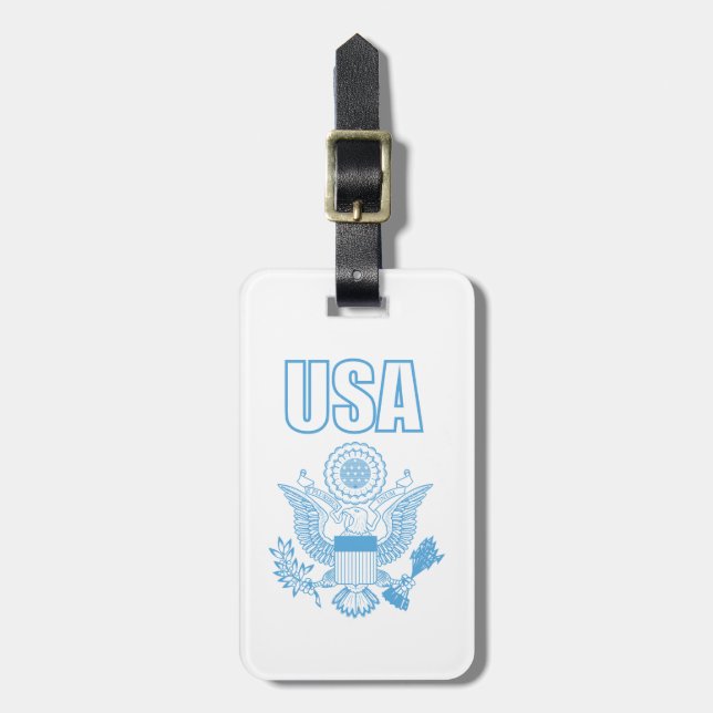 USA:s nationella emblem Bagagebricka (Vertikal Framsida)