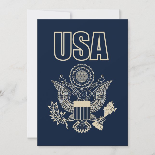 USA:s nationella emblem Inbjudningar (Framsida)
