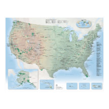 USA:s nationella Parker Karta Poster (2025 års upp