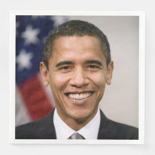 USA:s nyvalde president Barack Obama Pappersservett