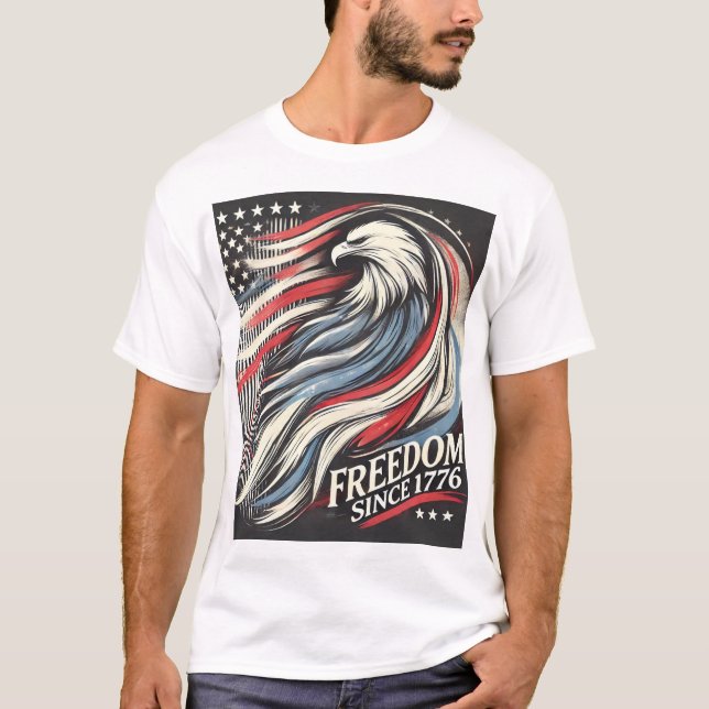 USA:s oberoende T Shirt (Framsida)
