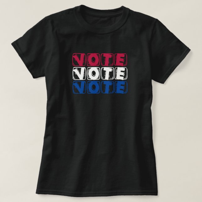 USA:s OMRÖSTNING T Shirt (Design framsida)
