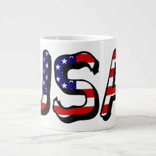 USA:s överbeläggning av US Flagga Jumbo Mugg cn