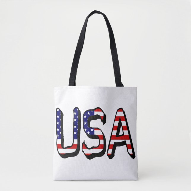 USA:s överinseende i US Flagga bagstcn Tygkasse (Framsida)