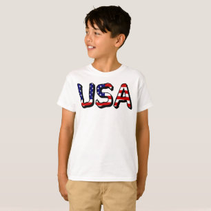 USA:s överinseende över US Flagga Boys cn T Shirt