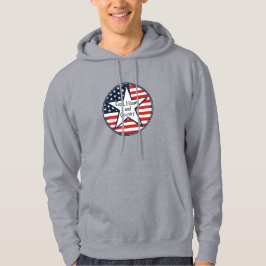 USA:s patriot logotyp Gud Home Land USA flagga ret Hoodie