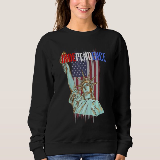 USA:s patriotiska staty Liber T Shirt (Framsida)