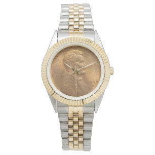 USA:s president Abraham Lincoln Penny 1909 Armbandsur