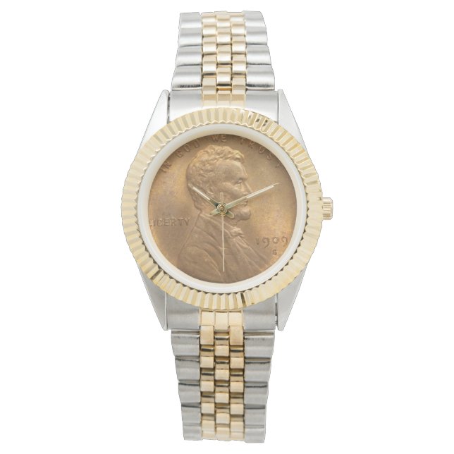 USA:s president Abraham Lincoln Penny 1909 Armbandsur (Framsida)