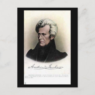 USA:s president Andrew Jackson Vykort