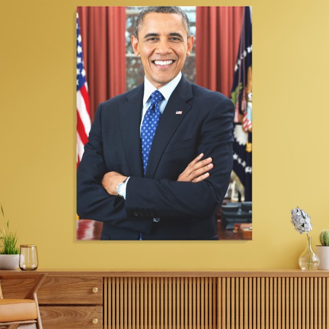 USA:s president Barack Obama Canvastryck (Insitu (Vardagsrum))