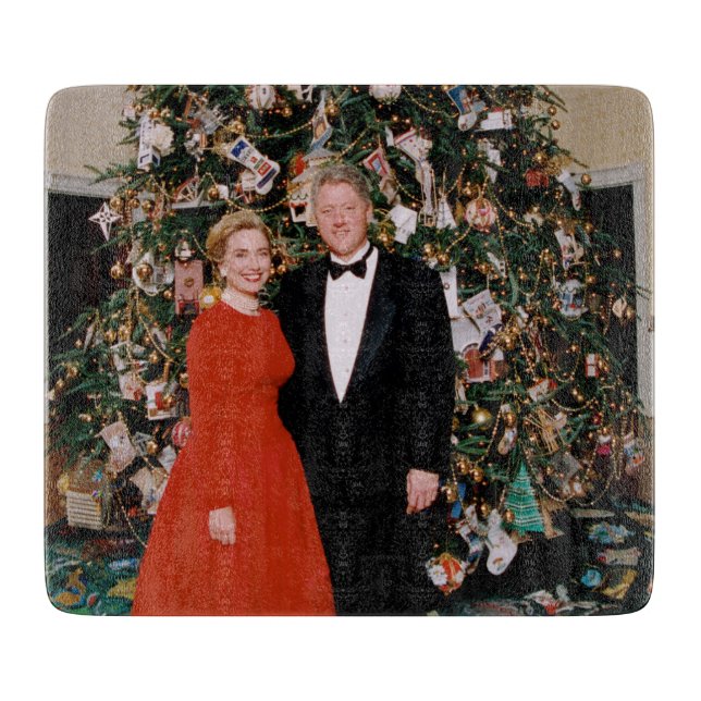 USA:s president Bill Clintons julkort (Framsidan)