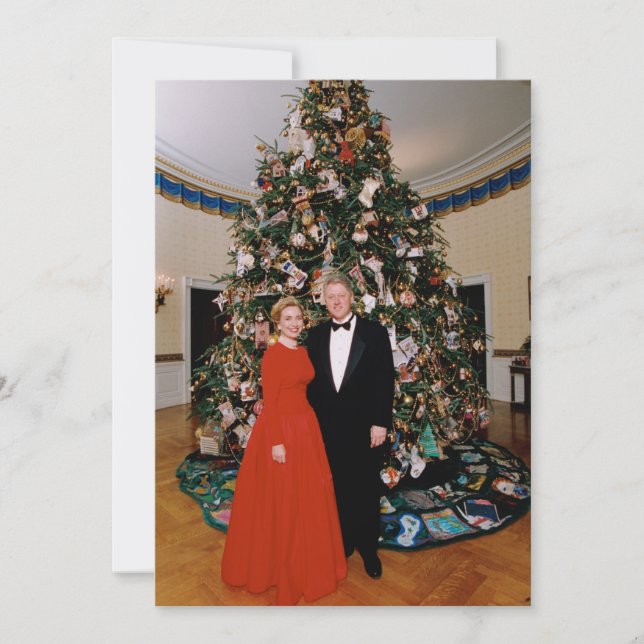 USA:s president Bill Clintons julkort (Framsida)