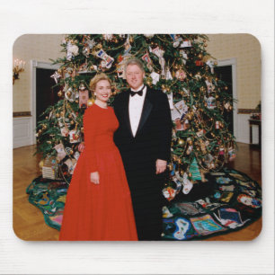 USA:s president Bill Clintons julkort Musmatta