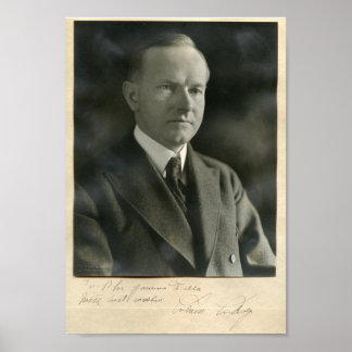 USA:s president Calvin Coolidge Poster