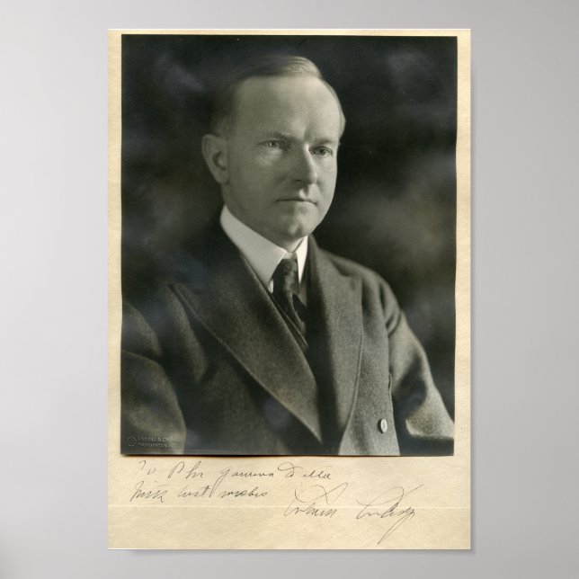 USA:s president Calvin Coolidge Poster (Framsidan)
