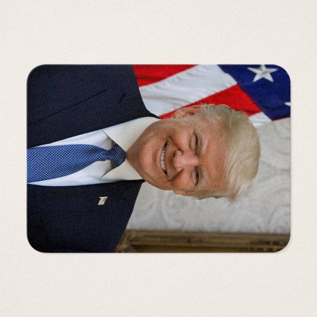 USA:s president Donald Trumps Vita huset Visitkort (Framsidan)