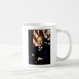 USA:s president Gerald Rudolph Ford "Jerry" Porträ Kaffemugg