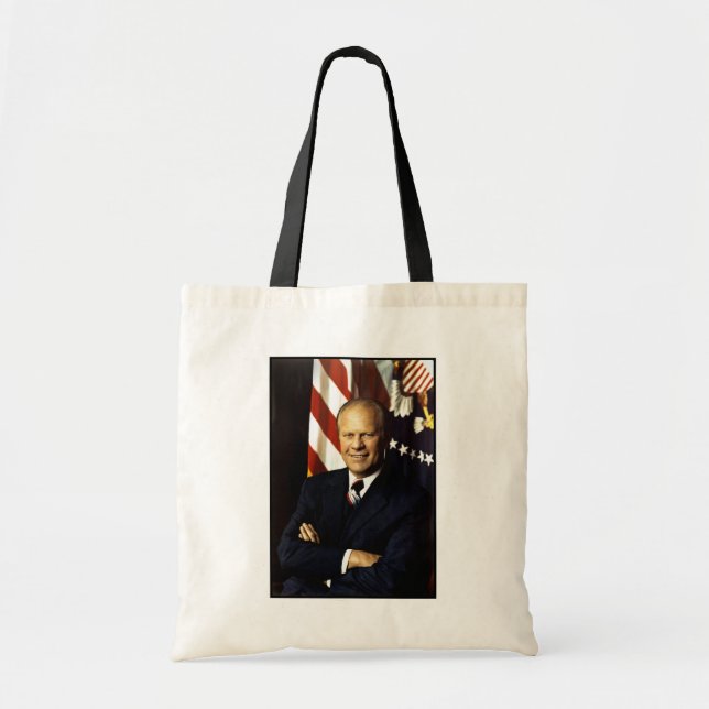 USA:s president Gerald Rudolph Ford "Jerry" Porträ Tygkasse (Framsidan)