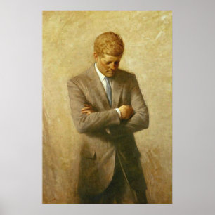 USA:s president John F. Kennedy av Aaron Shikler Poster