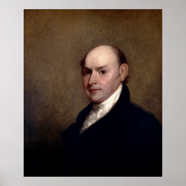 USA:s president John Quincy Adams av Gilbert Stuar Poster (Framsidan)