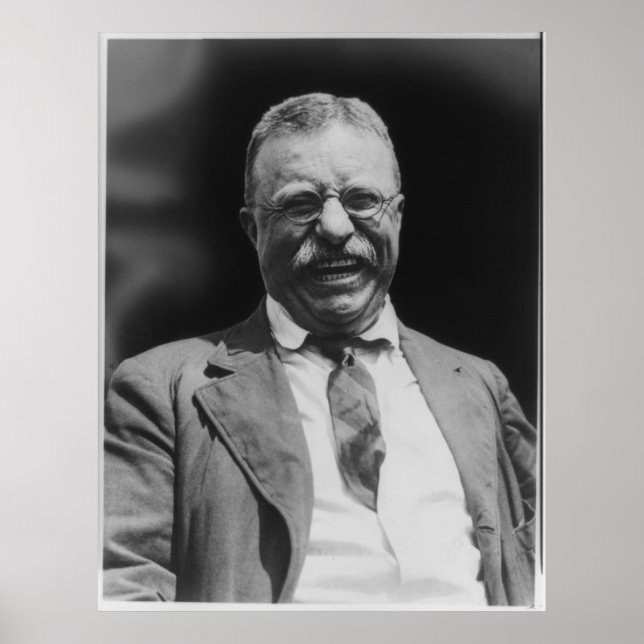 USA:s president Theodore Teddy Roosevelt Laughing Poster (Framsidan)