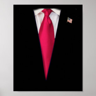 USA:s president Trump Kostym Easy Halloween Costum Poster